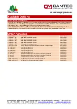 Preview for 18 page of Camtec 3041101002CA Manual