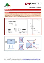 Preview for 9 page of Camtec 3041105001CA Manual