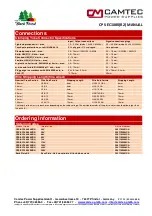 Preview for 11 page of Camtec 3041105001CA Manual