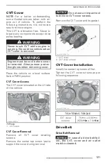 Preview for 123 page of Can-Am MAVERICK Trail 2021 Series Operator'S Manual