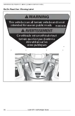 Preview for 72 page of Can-Am OUTLANDER Operator'S Manual