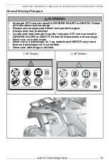 Preview for 81 page of Can-Am OUTLANDER Operator'S Manual