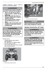 Preview for 135 page of Can-Am OUTLANDER Operator'S Manual