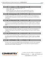 Preview for 20 page of Canalta Combustex BMS-2000 Operation Manual