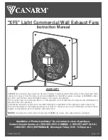 Preview for 1 page of Canarm XFS10 Instruction Manual