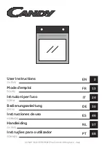 Preview for 1 page of Candy 33703476 User Instructions