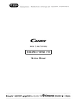 Preview for 1 page of Candy 93963789 FORNO V.W Service Manual