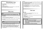 Preview for 3 page of Candy AQ 110 Instructions For Use Manual