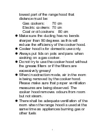 Preview for 4 page of Candy CCC 60BA Installation And User Manual