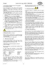 Preview for 7 page of Candy CCF 85 Instructions For Use Manual