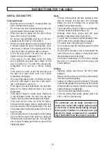 Preview for 12 page of Candy CCG9M52PX Instructions And Advice For Installing, Using And Servicing