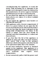 Preview for 4 page of Candy CCTOS 542XHN User Instruction