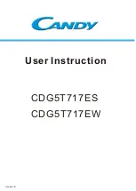 Preview for 1 page of Candy CDG5T717ES User Instruction