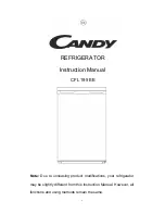 Preview for 1 page of Candy CFL 195 EE Instruction Manual