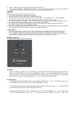 Preview for 5 page of Candy CMCH 100 D Instruction Manual