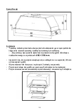 Preview for 18 page of Candy CPY5MBG Installation And User Manual