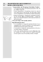 Preview for 57 page of Candy CVBNM 6182WP User Manual