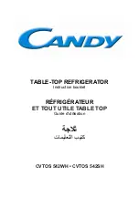 Preview for 1 page of Candy CVTOS 542SH Instruction Booklet