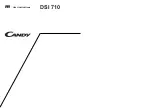 Candy DSI 710 User Instructions preview