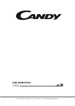 Candy FC9D405X User Instruction preview