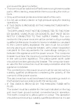 Preview for 4 page of Candy FIDC X612 User Instructions