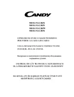 Preview for 1 page of Candy FLG202X Use And Maintenance Instructions