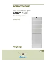 Candy Krio CRCF5174W Instructions For Installation And Use Manual preview