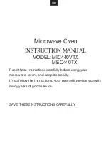 Preview for 3 page of Candy MEC440TX User Instructions