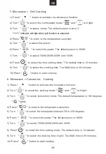 Preview for 21 page of Candy MEC44TX User Instructions