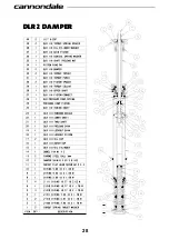 Preview for 28 page of Cannondale LEFTY SPEED DLR2 Owner'S Manual Supplement