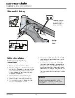 Preview for 16 page of Cannondale TRIGGER Owner'S Manual Supplement