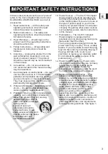 Preview for 3 page of Canon 0273B001 - Elura 90 Camcorder Instruction Manual