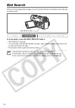 Preview for 72 page of Canon 0273B001 - Elura 90 Camcorder Instruction Manual