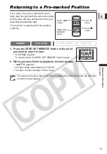 Preview for 73 page of Canon 0273B001 - Elura 90 Camcorder Instruction Manual