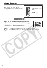 Preview for 74 page of Canon 0273B001 - Elura 90 Camcorder Instruction Manual