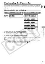 Preview for 75 page of Canon 0273B001 - Elura 90 Camcorder Instruction Manual