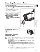 Preview for 27 page of Canon 0286B001 - Optura S1 Camcorder Instruction Manual