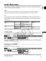 Preview for 63 page of Canon 0967B001 - XL H1 Camcorder Instruction Manual