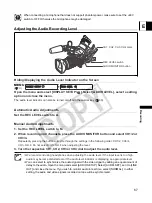 Preview for 67 page of Canon 0967B001 - XL H1 Camcorder Instruction Manual