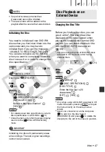 Preview for 47 page of Canon 2694B001 - DC 310 Camcorder Instruction Manual