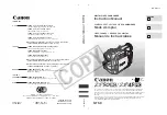 Canon 45 MC - ZR45MC MiniDV Digital Camcorder Instruction Manual preview