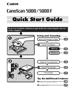 Canon 5000F - CanoScan Scanner Quick Start Manual preview