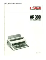 Preview for 2 page of Canon AP 300 Instructions Manual