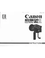 Canon AutoZoom Electronic 512XL Instructions Manual preview