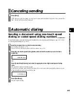 Preview for 47 page of Canon B45 - Faxphone B45 Bubble Jet Fax Machine User Manual