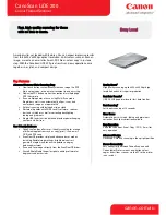 Preview for 1 page of Canon CANOSCAN LIDE 200 Brochure & Specs