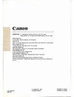 Preview for 72 page of Canon Canovision E850 Hi Instruction Manual