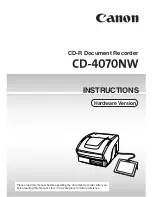 Preview for 1 page of Canon CD-4070NW Instructions Manual