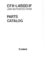 Preview for 2 page of Canon CFX-L4500 IF Parts List