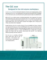 Preview for 2 page of Canon CLC 1110 Specification